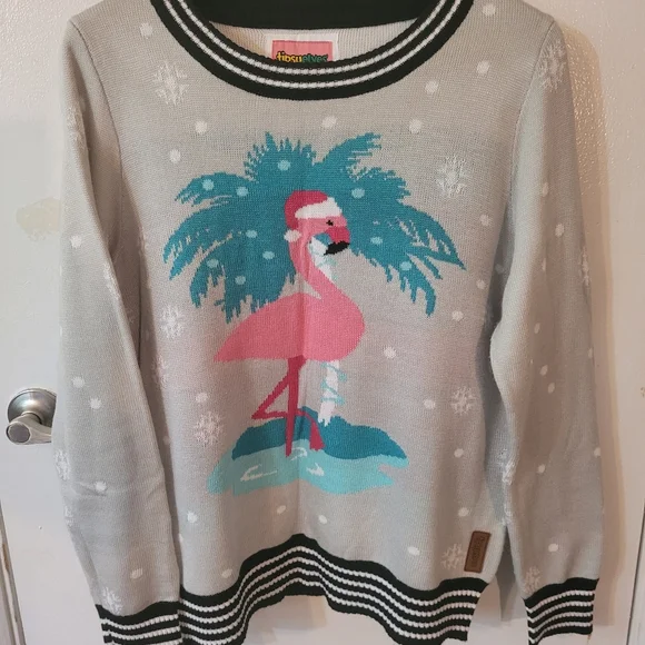 Women's Flamingo Christmas Sweaters Tipsy Elves Sweaters